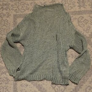 Zara Olive Turtleneck Sweater